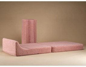 Rózsaszín buklé gyerek fotel Flipster – Wigiwama