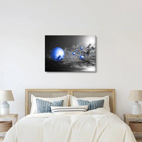 Világoskék gömbök képe (70x50 cm)