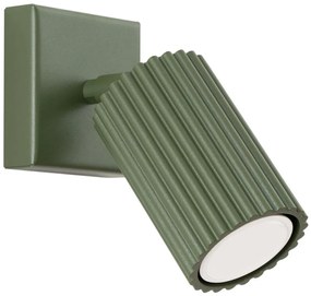 Sollux SL.1616 - Fali spotlámpa KARBON 1xGU10/10W/230V zöld