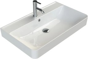 CeraStyle HERA - PULTRA ültethető - Top Counter - porcelán mosdó - 80 x 48 cm