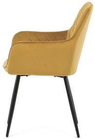 Sárga Bársony Étkezőszék. DCH-215 YEL4