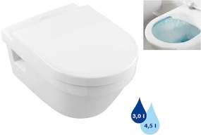 Villeroy & Boch Architectura wc falra szerelhető omnia fehér színben fényes felülettel hátsó kifolyással 5684R001