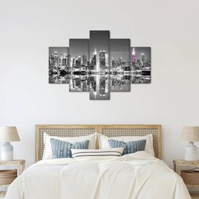 Kép - New York és a lila felhőkarcoló (150x105 cm)
