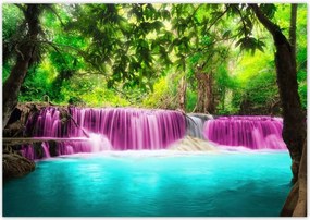 Poszterek 100x70 Színes tájkép Vízesés