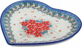 Tányér szív 20 cm Ceramika Artystyczna Bolesławiec