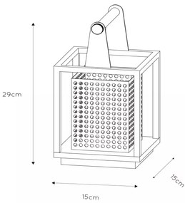 Lucide 21522/01/30 - Asztali lámpa SANSA 1xE27/40W/230V