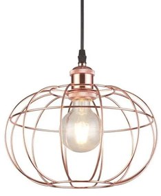 Lámpa Mennyezeti lámpatest VIELA 4,7047,AC220-240V,50/60Hz,1*E27,IP20,átmérő 27,5CM,egyes,réz