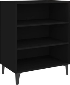 vidaXL fekete forgácslap tálalószekrény 57 x 35 x 70 cm