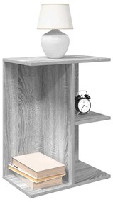 Éjjeliszekrények 2db szürke sonoma 46,5x29x61cm szerkesztett fa