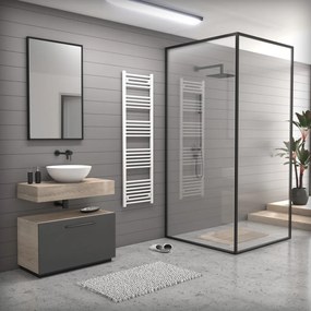 Törölközőszárító radiátor 50 x 170 cm - Nero Italia (fehér)