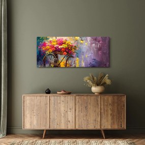 Kép - Kerék virágokkal (120x50 cm)