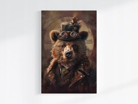 Canvas Vászonkép Portré Mackó Steampunk Industrial 40x60