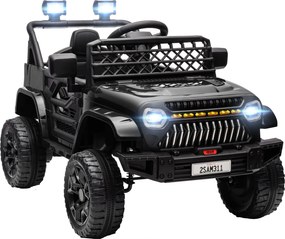 AIYAPLAY Gyerek Elektromos Autó 3 Éves Kortól, 12V Akkumulátorral Működő Távirányítós Játékautó, Állítható Sebességgel, USB Fényszóróval és Duda Feket