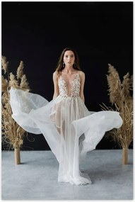 Poszterek 80x120 Menyasszony fehér ruhában