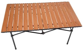 Kempingasztal gördülőlappal 54x93 cm