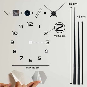 Öntapadós 3D óra - NUMBEA