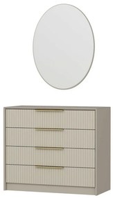 Kale Beige komód tükörrel