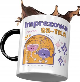 Fekete Bögre Születésnapra 80 80-es 80-as Ajándék Nyomtatott Fotóval