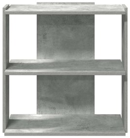 3 szintes betonszürke szerelt fa könyvespolc 60x30x60 cm
