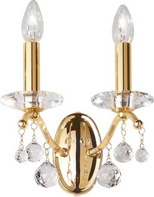 Kolarz 3234.62.3.KoT - Kristály fali lámpa CARMEN 2xE14/60W/230V 24K arany