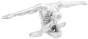 Szobor Ezüst 63 x 20 x 22 cm Alumínium