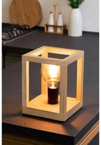 Spot-Light 7154174 - Asztali lámpa KAGO 1xE27/60W/230V matt tölgy