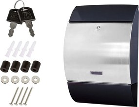 STILISTA Fali postaláda 33 x 48 x 17 cm acél