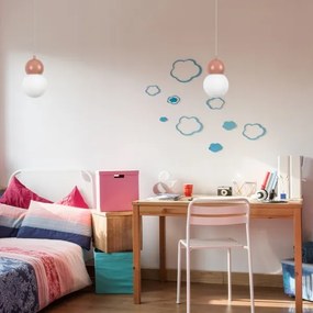 Rabalux 72280 - Csillár zsinóron GELLIA 1xG9/38W/230V rózsaszín