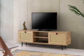TV asztal/szekrény Bego (tölgy + fekete). 1072300