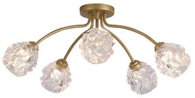 Searchlight 11525-5GO - Felületre szerelhető csillár ASTRAL 5xG9/33W/230V arany