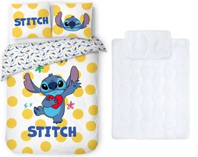 Disney Lilo és Stitch, A csillagkutya Dots gyerek, ovis ágyneműhuzat és paplan/párna szett 100x135 cm 40x60 cm