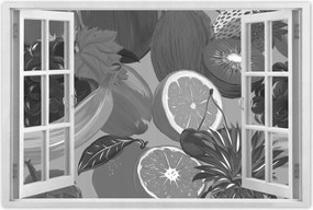 Poszterek 60x40 Citrus szürke Gyümölcsök