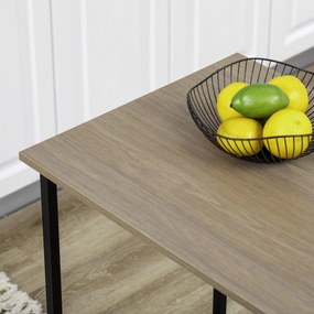 HOMCOM Bárasztal tárolóval – Bistroasztal, Középsziget, Összecsukható asztallap és 3 polc - 120 x 76 x 91.4 cm | Aosom