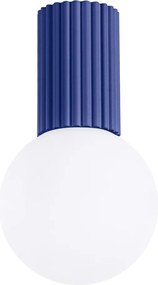 Kék mennyezeti lámpa üveg búrával ø 12 cm Orbital – Sollux