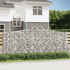 íves horganyzott vas gabion kosár 400x30x160/180 cm