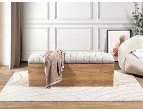 Világosszürke-natúr színű pad Oceane – Bobochic Paris