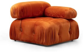Narancssárga bársony kanapé modul (jobb oldali) Bubble – Artie