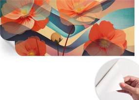 Design fali fotótapéta Öntapadós Az érzékek virágai 250x104 cm