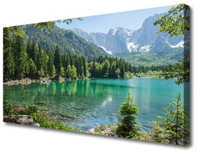 Vászonfotó Természet-hegység Lake Forest 140x70 cm