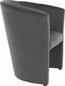 Klub fotel, szürke anyag, CUBA