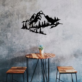 Fém fali dekoráció, Mountain 2