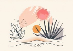 Poszter 66,5x46,5cm Trópusi sötét