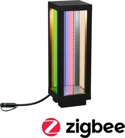 Paulmann Plug &amp; Shine okoslámpa Zigbee Rgbw IP44 2W antracit, magasság 30