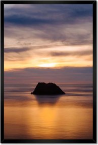 Poszterek keretben 40x60 Sziget Tó Felhők