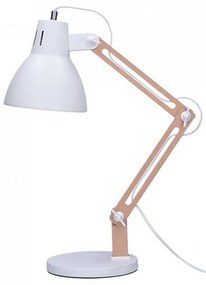 Solight Solight WO57-W ? FALUN asztali lámpa 1xE27/25W/230V fehér/dió SL0887