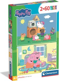 Peppa malac Family Fun 2x60 db-os puzzle Clementoni