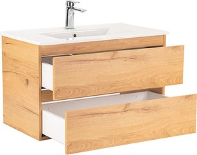 Vario Forte 80 alsó szekrény mosdóval tölgy-tölgy