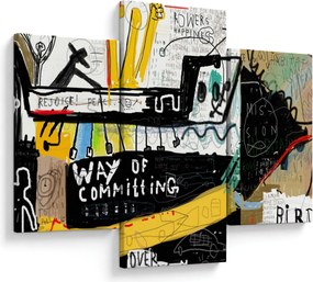 Festmény - Graffiti (90x60 cm)