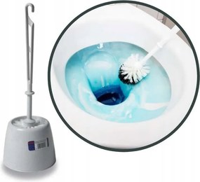 Wc kefe tartóval, fehér