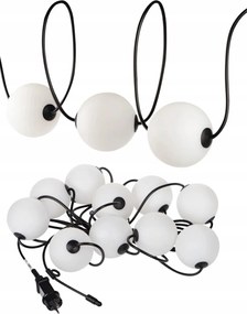 LED-es fényfüzér Világító lánc Stono Milk Grl 10 gömb 6m Kanlux